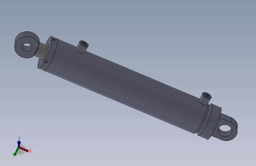 双作用液压缸(焊接型)(固定吊环)50x30x220mm毫米