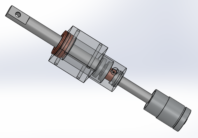 专用微型气缸(双杆)(调节行程)40x20x55mm