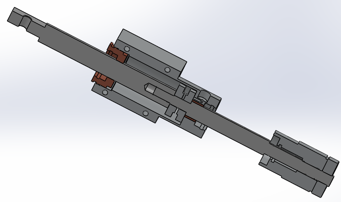 专用微型气缸(双杆)(调节行程)40x20x55mm