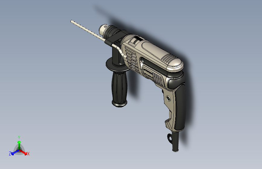 普通冲击钻模型