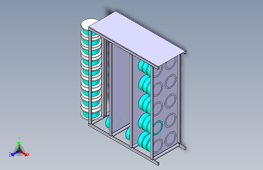 汽车线束生产现场电线货架