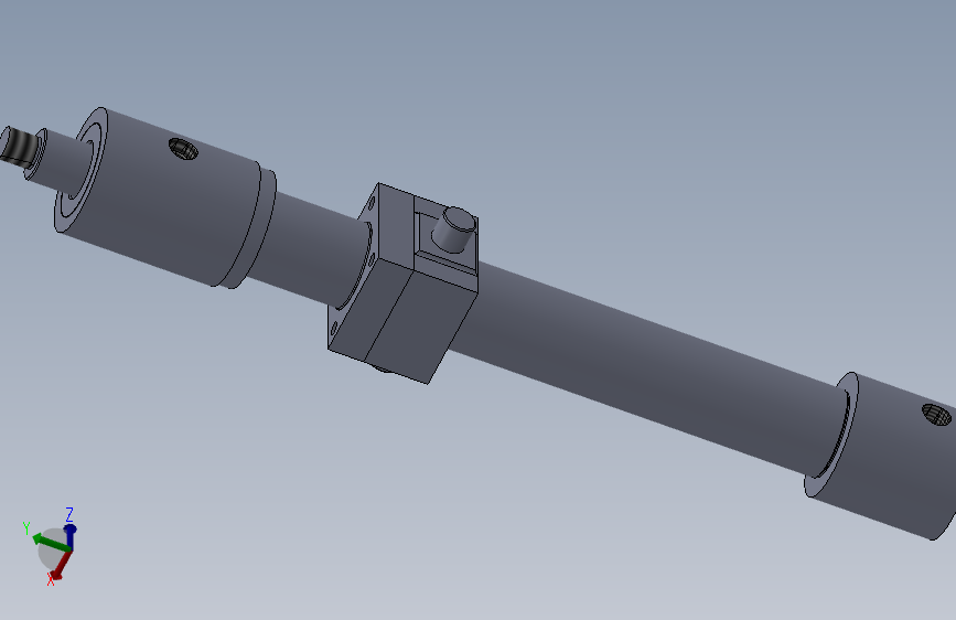 双杆液压缸耳轴固定式50x35x452mm SW25