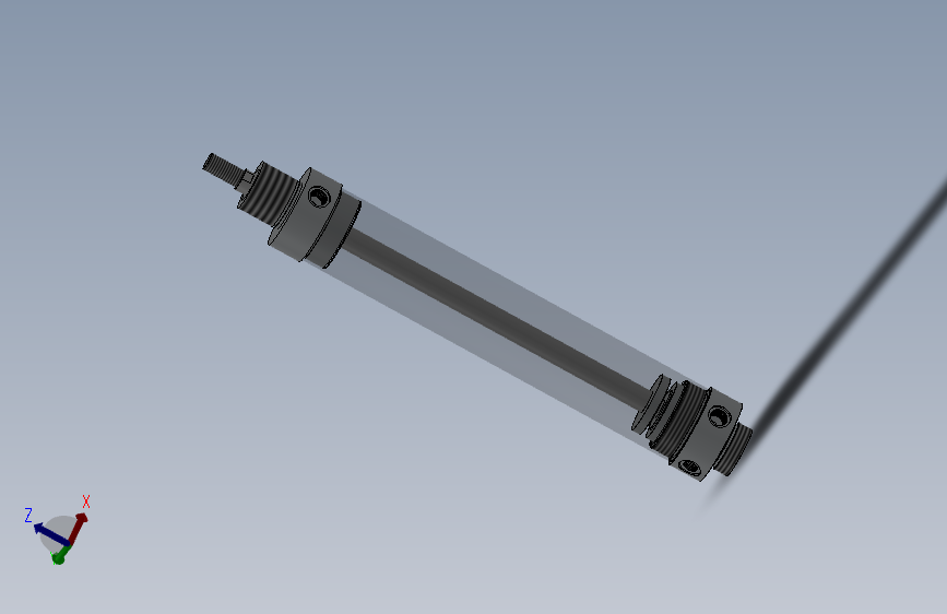 圆形气动缸-63x20x300mm