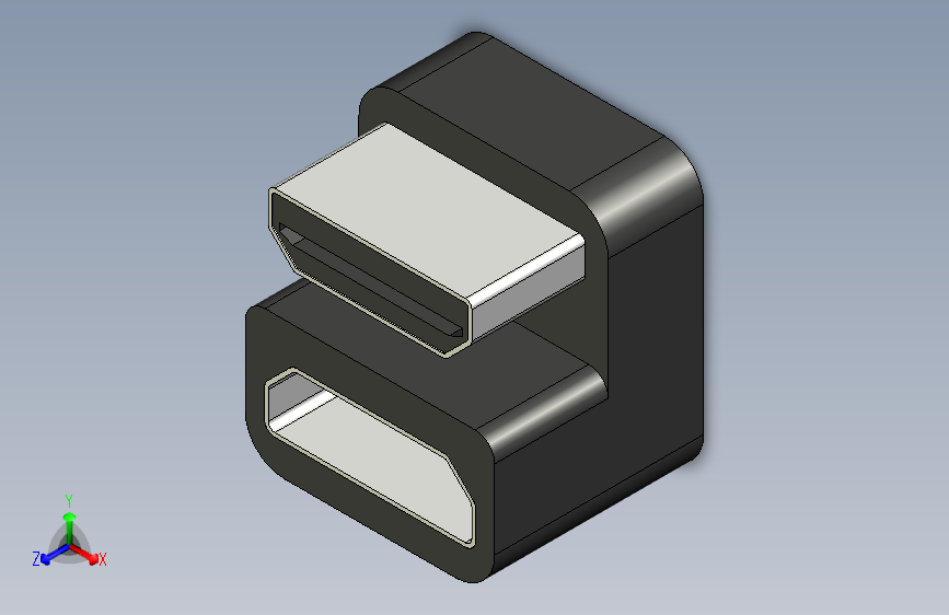 180度-HDMI内转适配器 STP