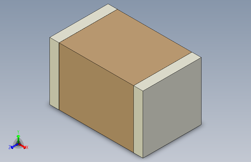 TDK多层陶瓷片式电容器的3D模型。c2012-1.snapshot.1