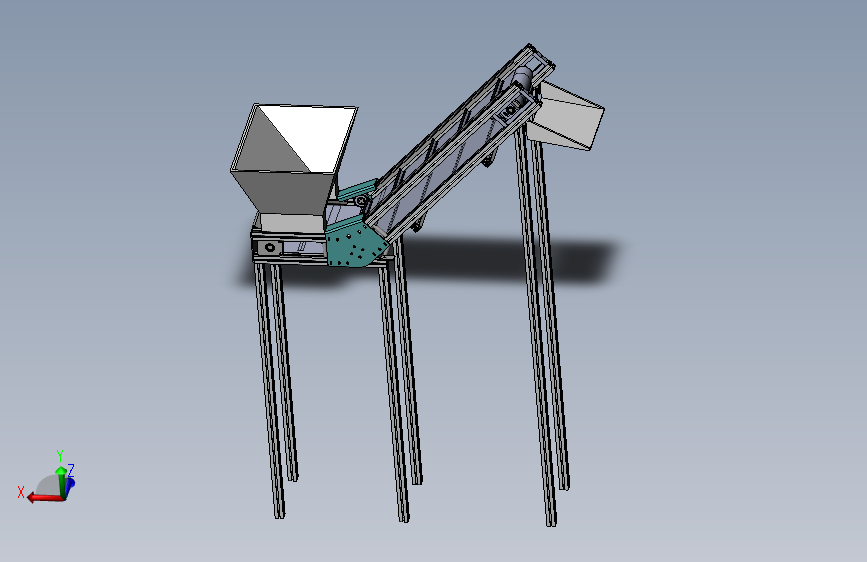 爬坡型皮带输送机