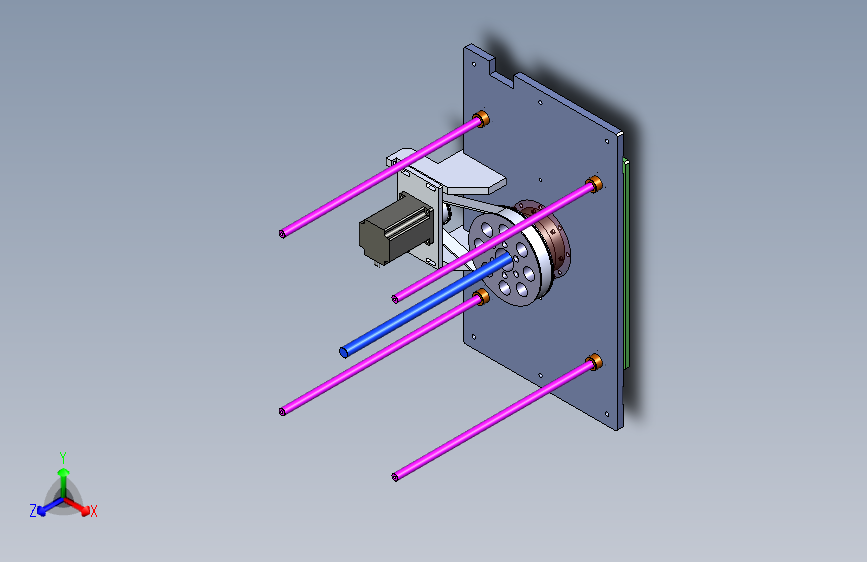 丝杆垂直顶升机构-丝杆螺母固定式