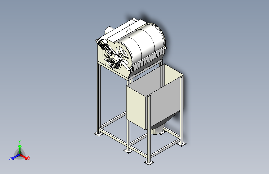 旋转震动筛设计模型