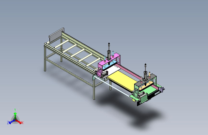 汽车内饰板压合输送线