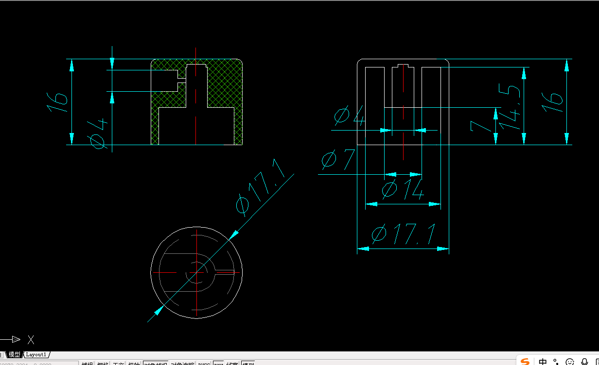 透明小喷壶喷嘴注塑模具设计1074978==wb45喷水壶嘴塑料模具设计