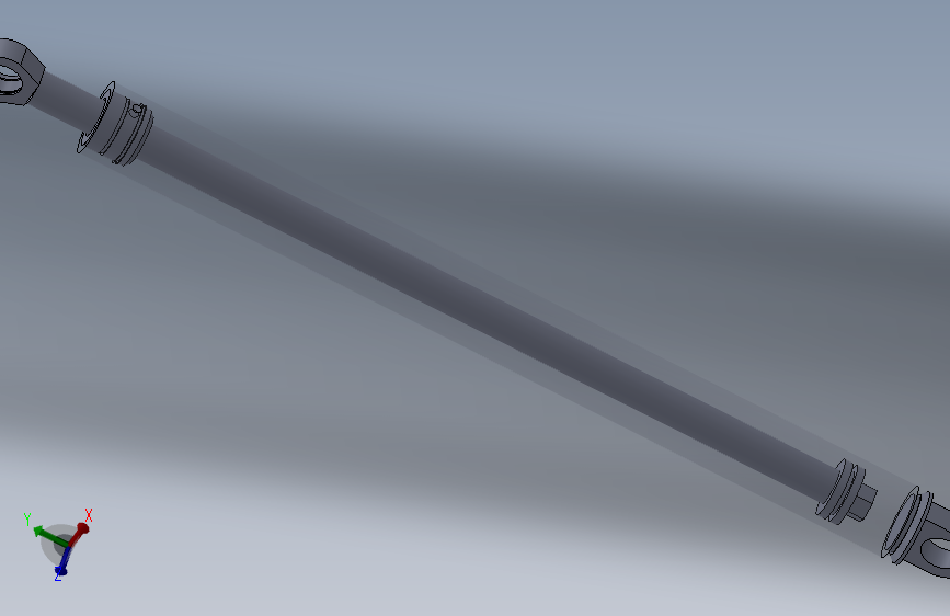 A0000701-焊接型液压缸（前后安装）50x30x255 毫米