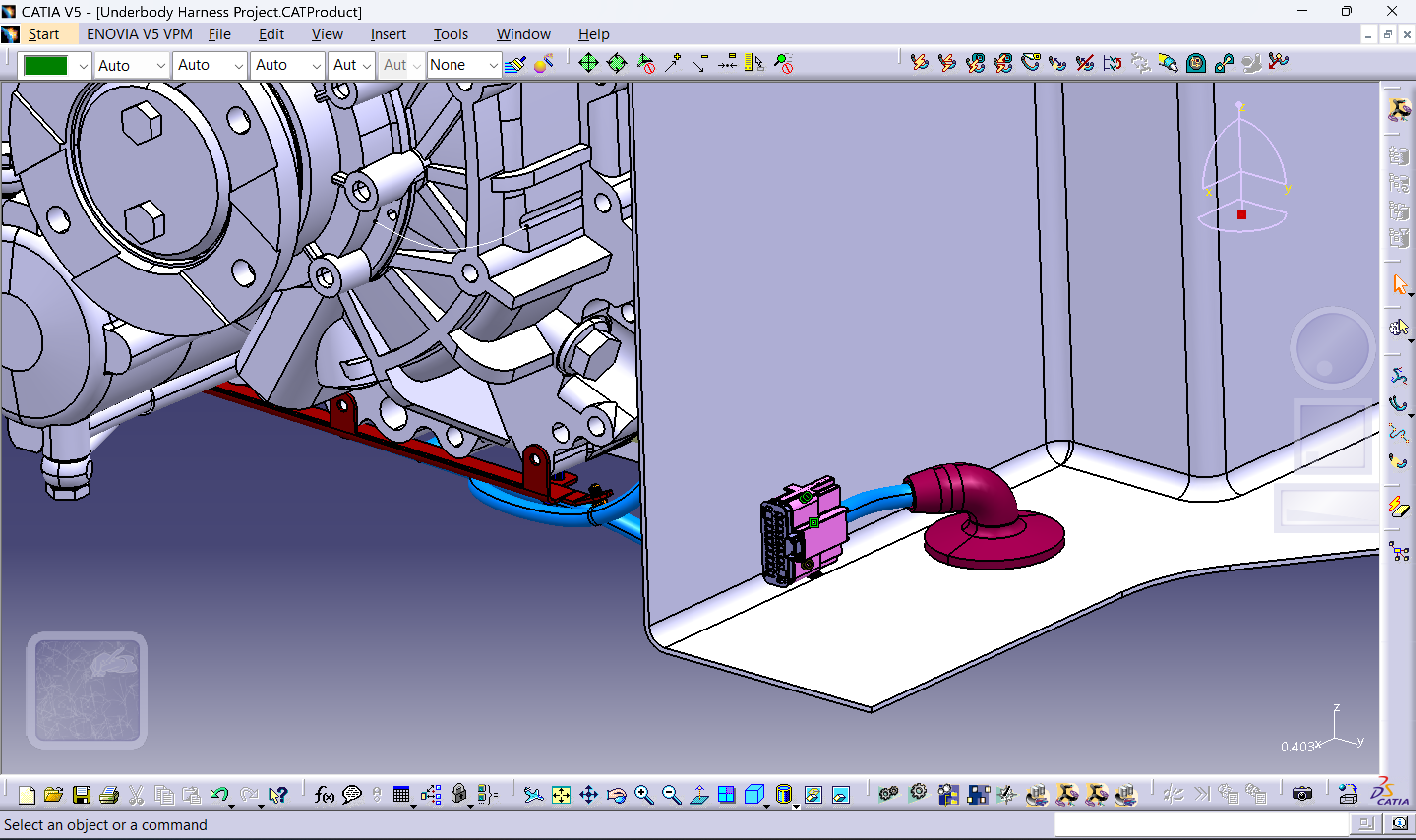 车身下方 Geaxbox 线材