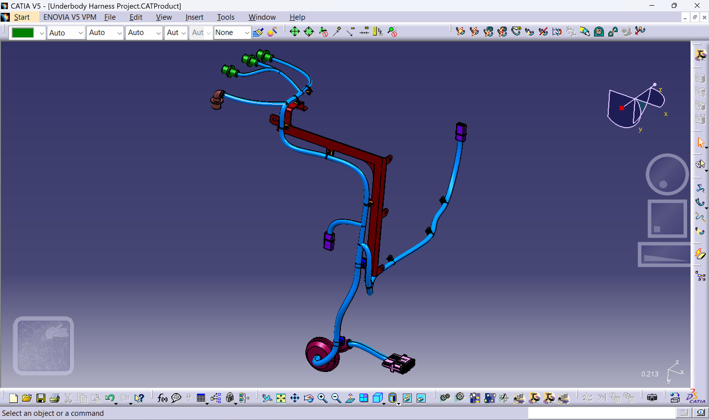 车身下方 Geaxbox 线材