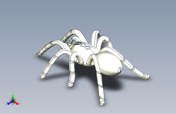 Spyder蜘蛛造型3D数模图纸