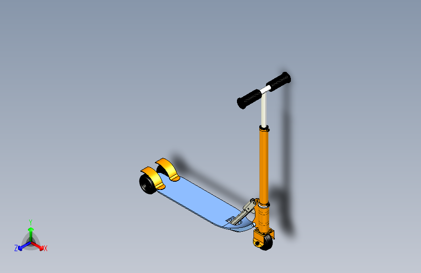 UG10儿童滑板车3D模型