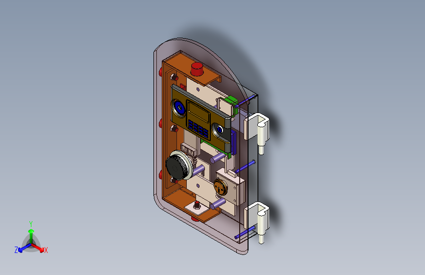 保险柜门详细模型图