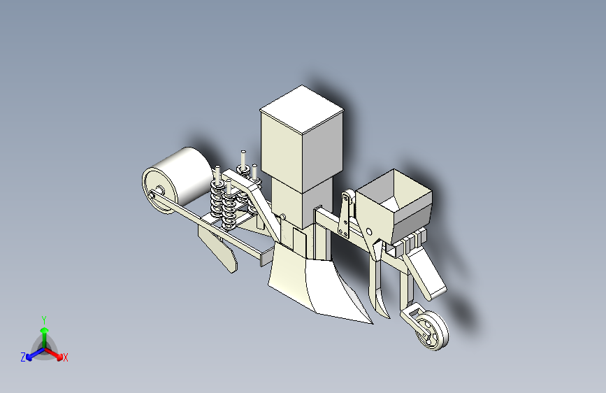 播种机三维模型