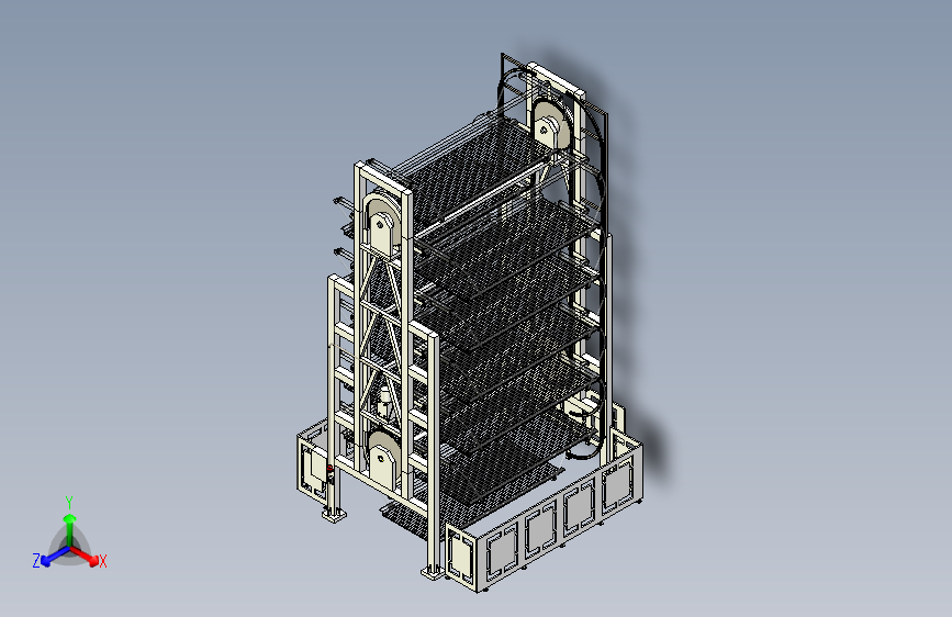 立体车库类型之垂直循环类