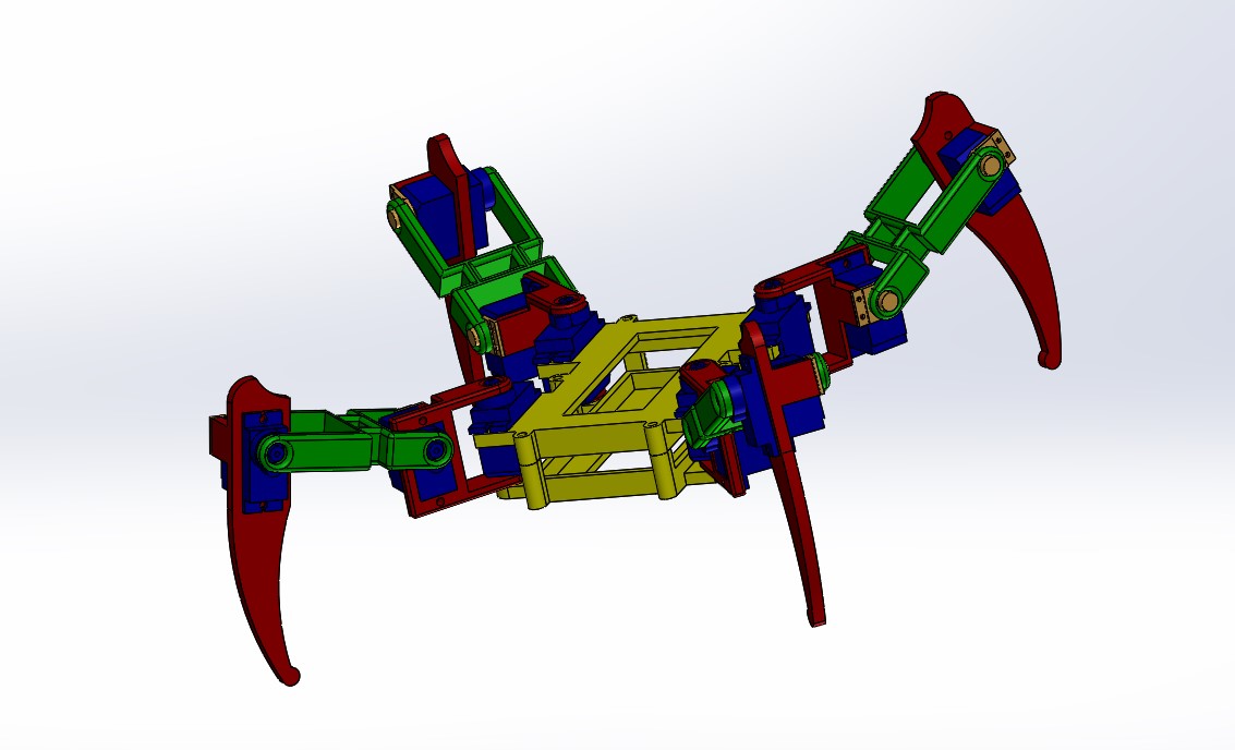 伺服电机蜘蛛机器人