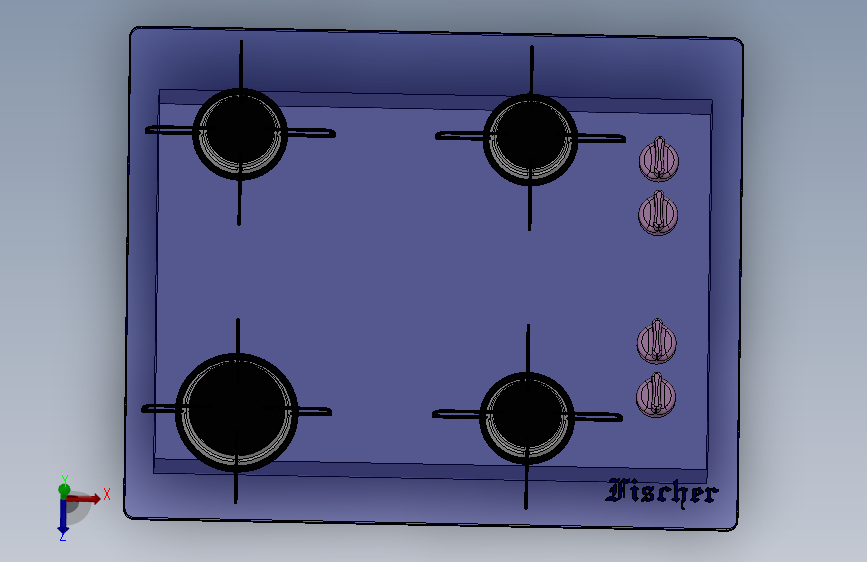 A3000911-炉灶台四头炉灶的灶台