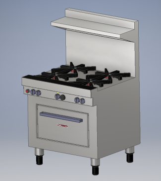 A3000915-Southbend 4367D 36英寸4头燃气灶煤气灶