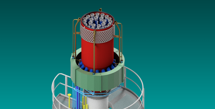 A3000953-拉线喇叭与平台及喇叭头