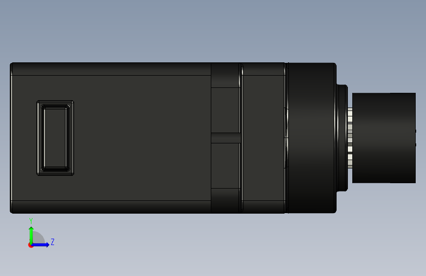 PTK 7462微型伺服电机 左侧视图