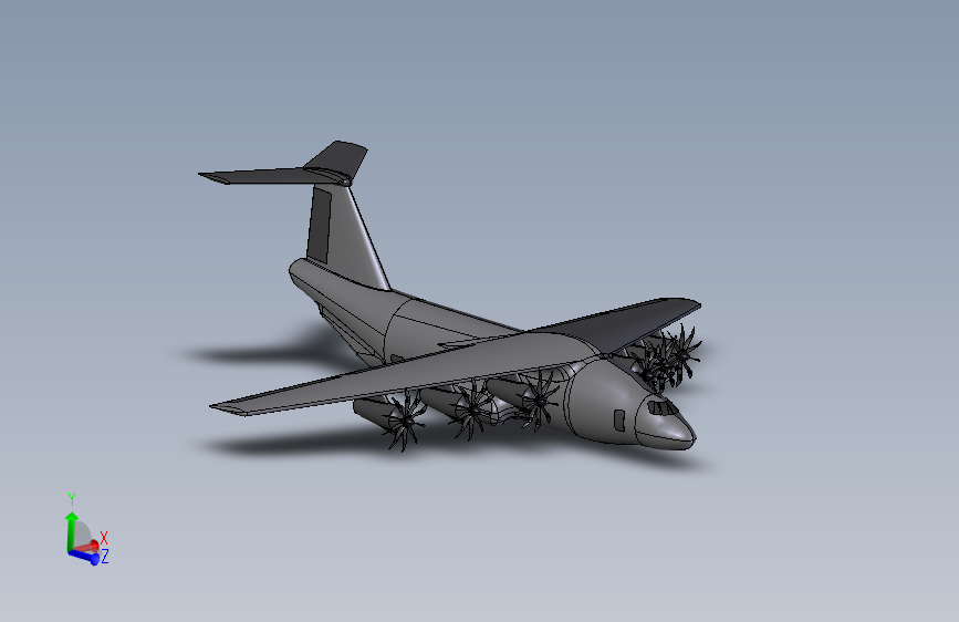 480 L大飞机造型  STEP格式