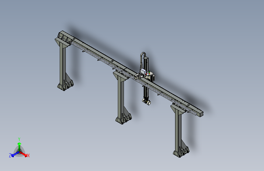 单臂桁架龙门机器人模型