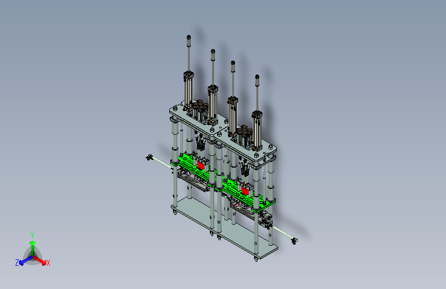 多电批自动化锁螺栓机构设计