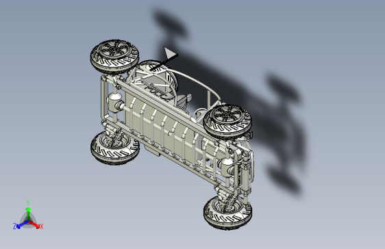 钢管越野车模型