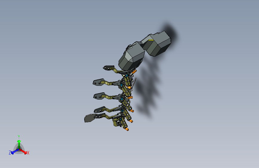 脊椎保护的安装架