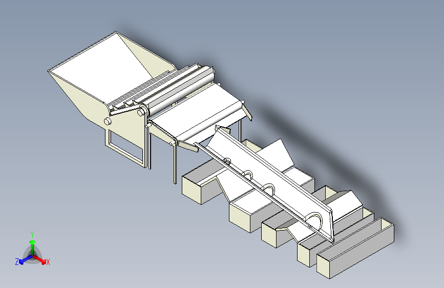 简易自落式苹果筛选机