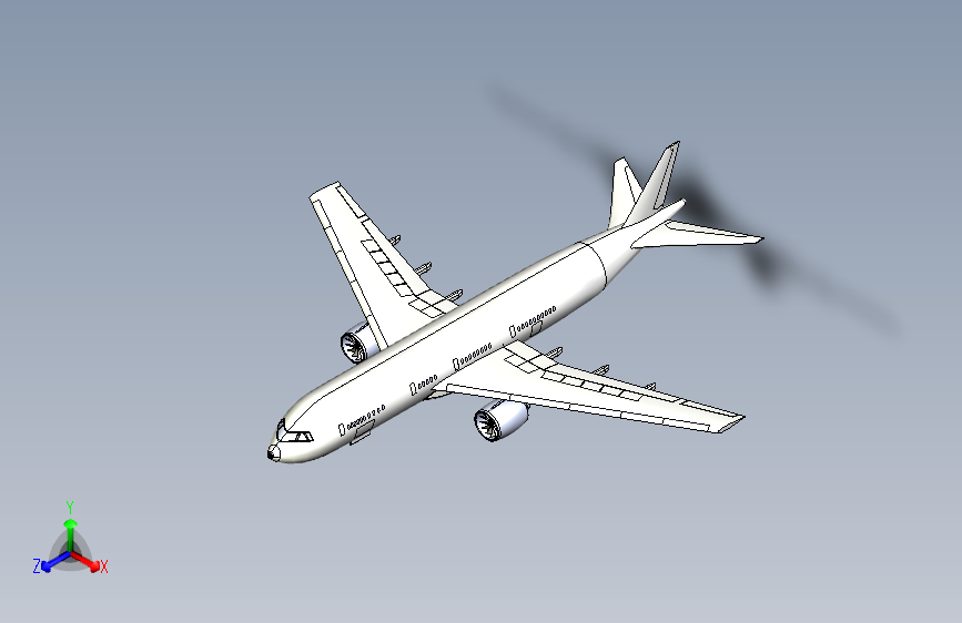 宽体客机整体设计图