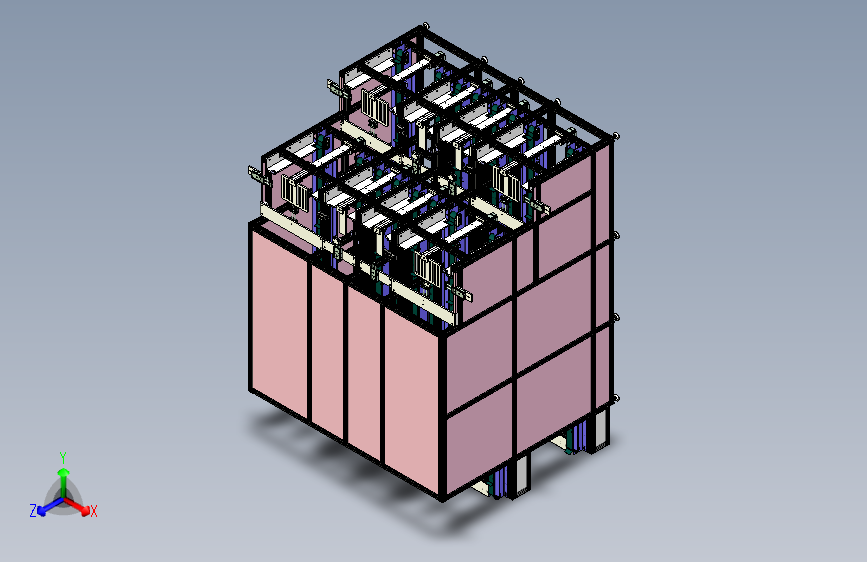 框架式多通道挡板输送机设计