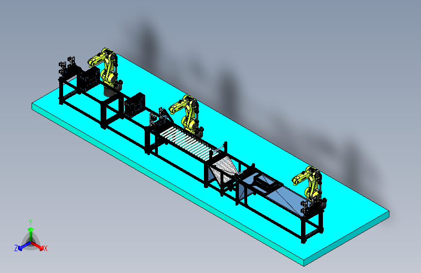 铝合金型材模型搬运线设计