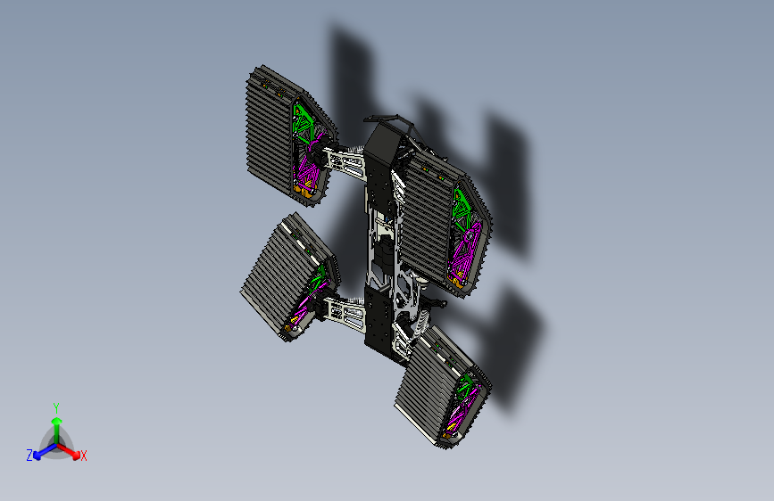 履带轮遥控大脚车