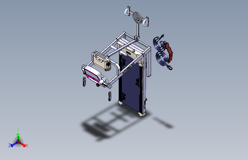 跑步机图纸结构设计