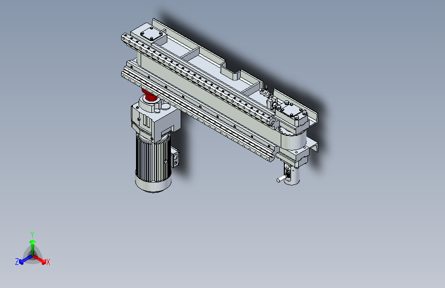 皮带输送线两侧带轴承导向设计