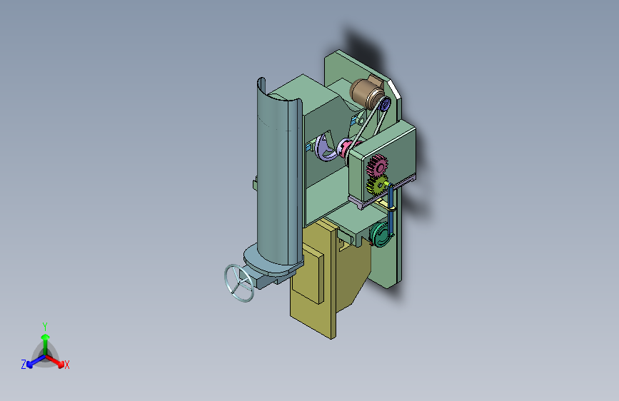 平面磨床三维设计