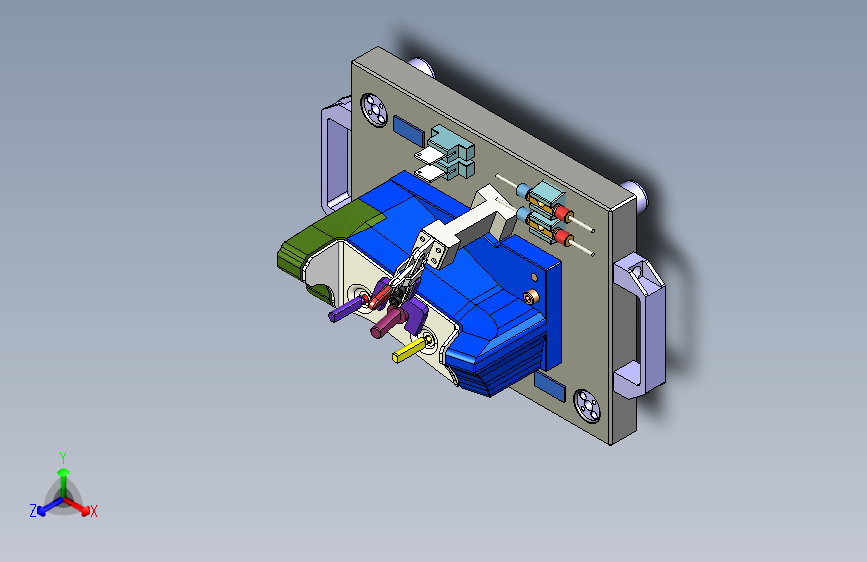 汽车减震支架单件检具