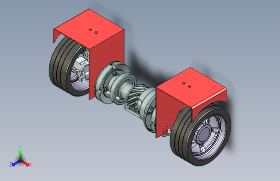 汽车前端轮胎机构设计