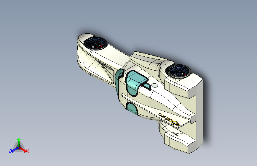 三角翼赛车造型