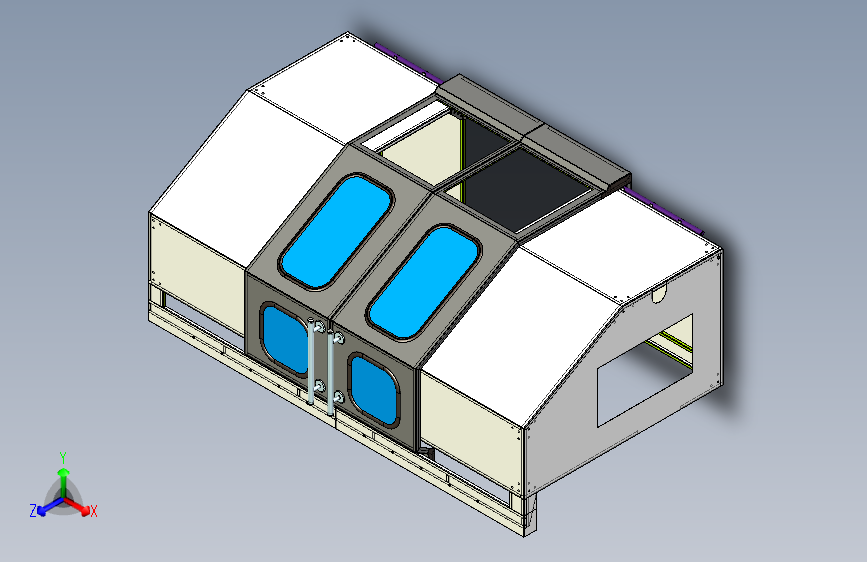 设备护罩对开门式设计