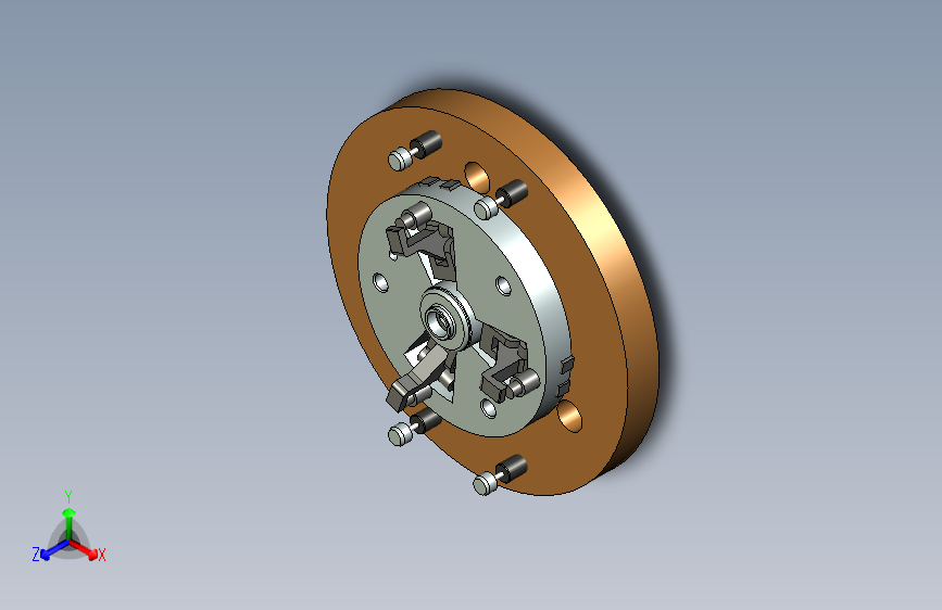适合薄壁件的三爪压紧车夹具