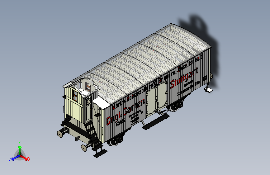 铁路货车机车模型