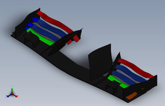 A0000813-F1 赛车前襟翼