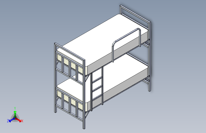 B2001006-地震用折叠双层床
