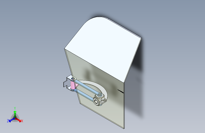 B2001083-汽车车门铰链机构