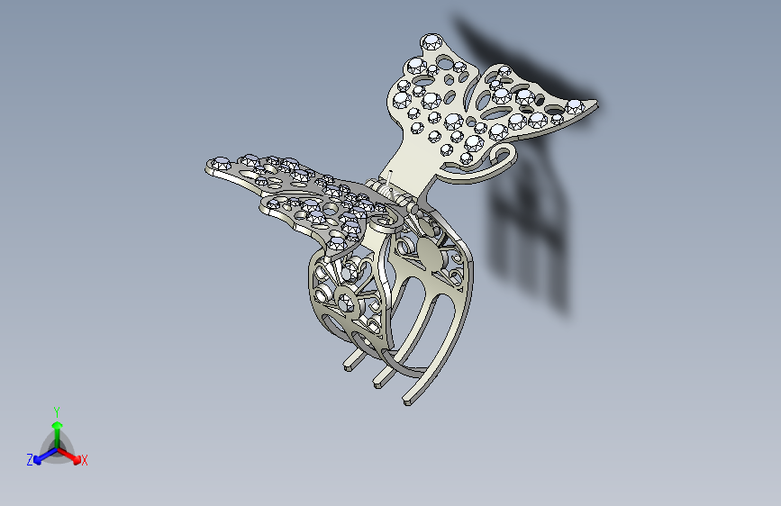 B2001086-蝴蝶发夹